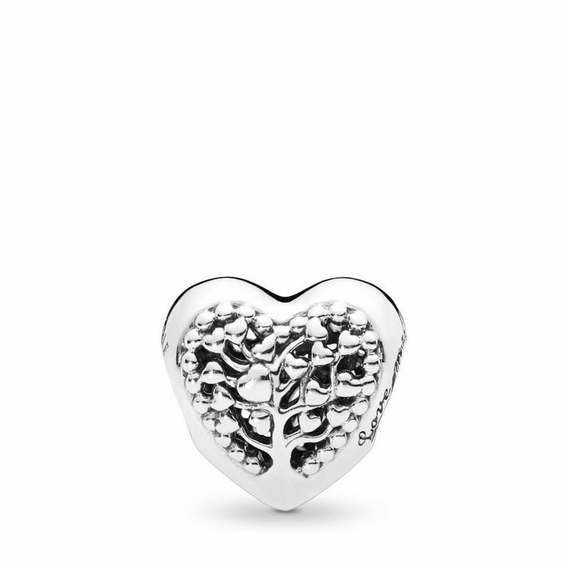 Pandora Flourishing Hearts Charm - Sterling Silver - Canada | AO2484AJ